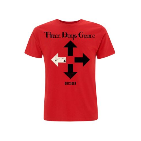 Three Days Grace - OUTSIDER (RED) póló