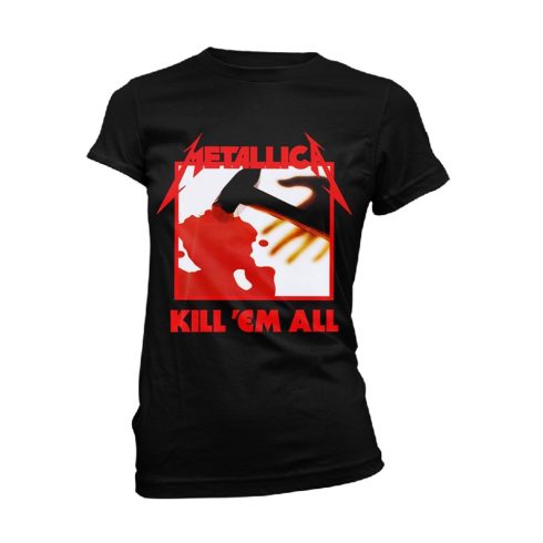 Metallica - KILL EM ALL TRACKS (BLACK) női póló