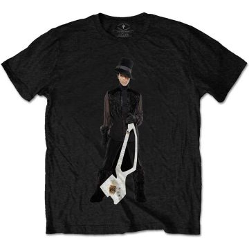 Prince - Purple Rain W2A White Guitar (Back Print) póló