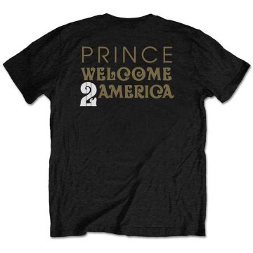 Prince - Purple Rain W2A White Guitar (Back Print) póló