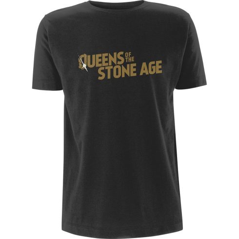 Queens Of The Stone Age - Metallic Text Logo póló