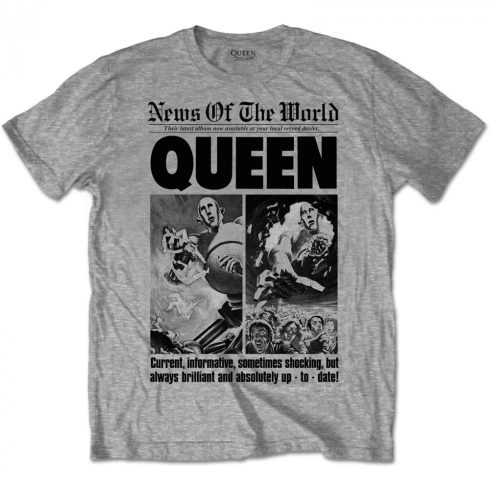 Queen - News of the World 40th Front Page póló
