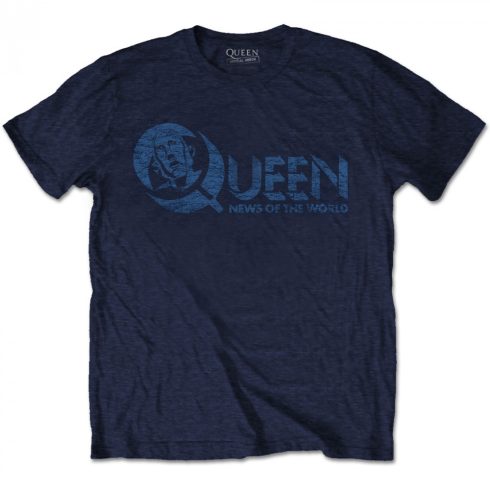 Queen - News of the World 40th Vintage Logo póló
