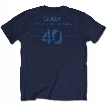 Queen - News of the World 40th Vintage Logo póló