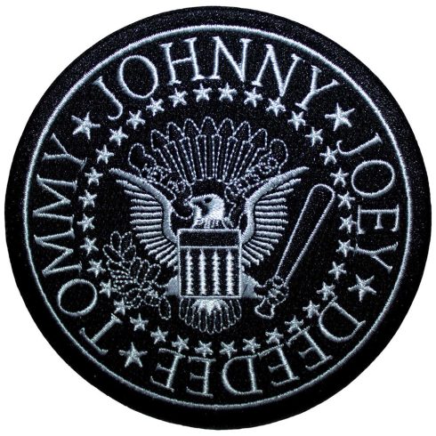 Ramones - Presidential Seal Black (szőtt) felvarró