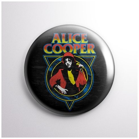 Alice Cooper kitűző