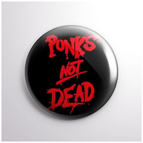 Punks Not Dead kitűző