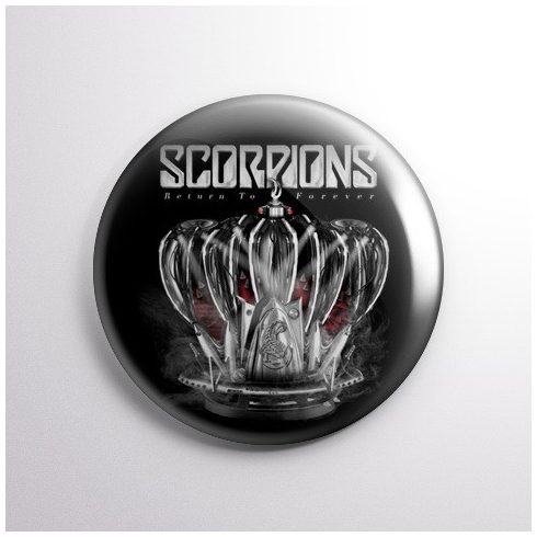 Scorpions - Crown kitűző
