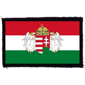 Magyar zászló angyalokkal felvarró