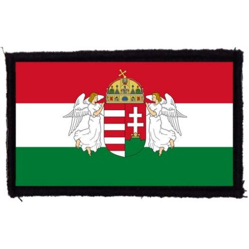 Magyar zászló angyalokkal felvarró