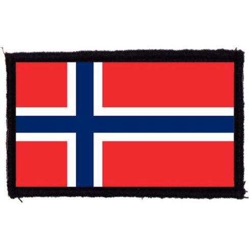 Norvég zászló felvarró