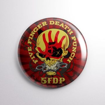 Five Finger Death Punch - Skull kitűző