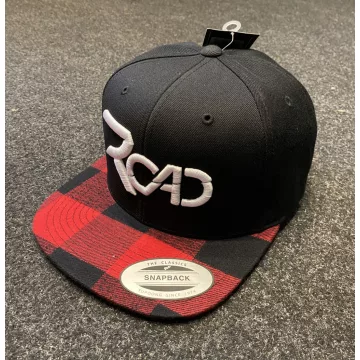 Road Fekete-piros kockás 3D baseball sapka