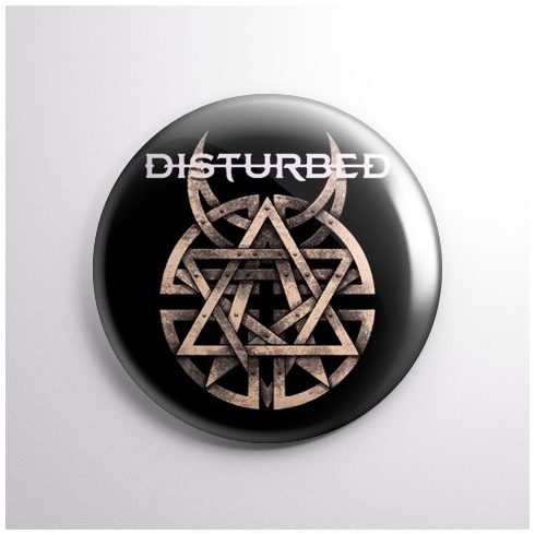 Disturbed - Logo kitűző