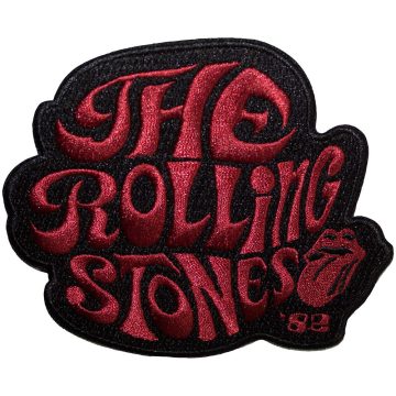 The Rolling Stones - Swirl Logo '82 (szőtt) felvarró
