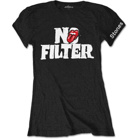 The Rolling Stones - No Filter Header Logo női póló