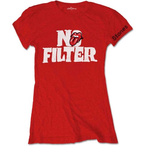 The Rolling Stones - No Filter Header Logo női póló