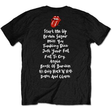   The Rolling Stones - Honk Album Tracklist (Back Print) póló