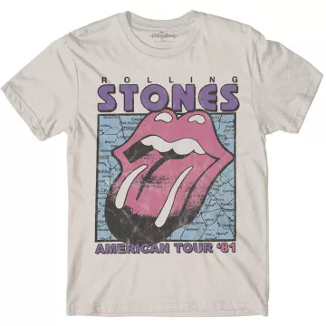 The Rolling Stones - American Tour Map póló