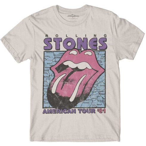 The Rolling Stones - American Tour Map póló