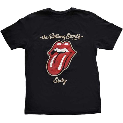 The Rolling Stones - Sixty Plastered Tongue (Suede Applique) póló