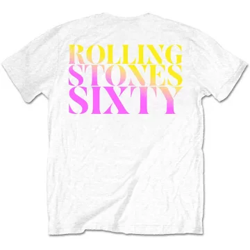 The Rolling Stones - Sixty Gradient Text (Back Print) póló