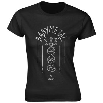 Babymetal - SKULL SWORD női póló ( XL-es méret ) 
