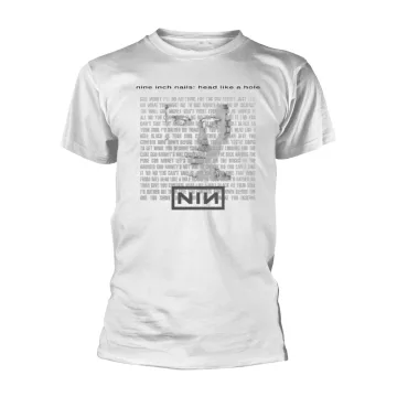   Nine Inch Nails - HEAD LIKE A HOLE (WHITE) póló ( L-es méret )