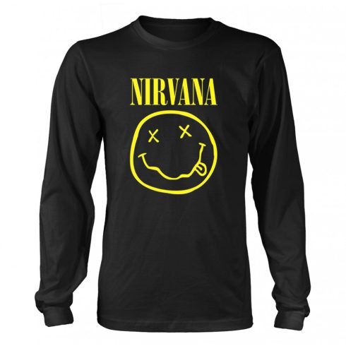 Nirvana - SMILEY LOGO hosszú ujjú póló