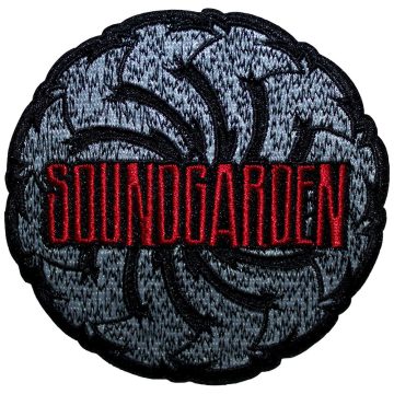 Soundgarden - Logo Swirl B&W (szőtt) felvarró