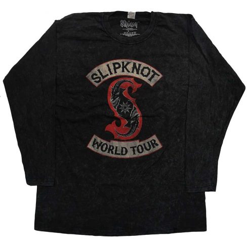 Slipknot - Patched Up (Back Print/Dip-Dye) hosszú ujjú póló