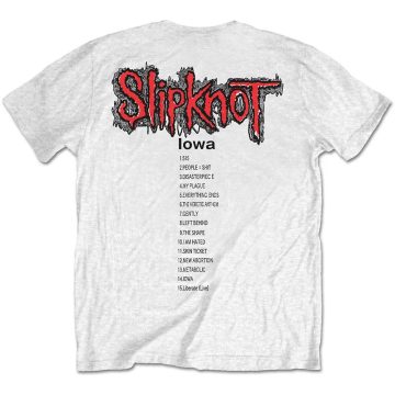 Slipknot - Iowa Track List (Back Print) póló