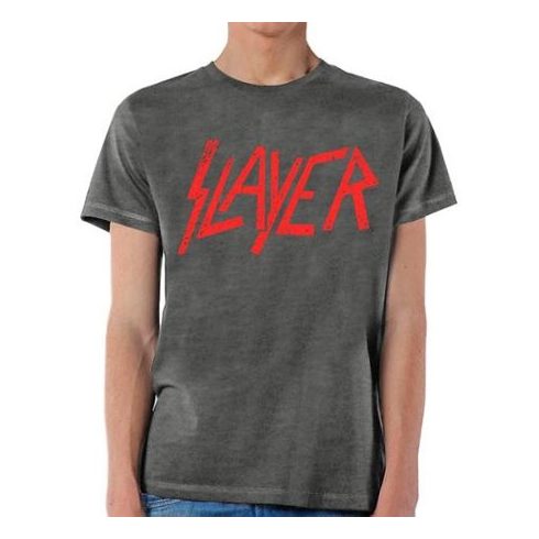 Slayer - Distressed Logo póló