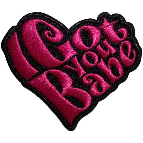 Sonny & Cher - I Got You Babe Heart (szőtt) felvarró