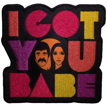 Sonny & Cher -  I Got You Babe Faces (szőtt) felvarró