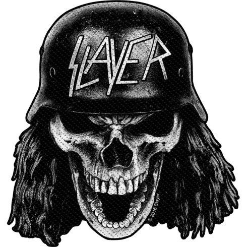 Slayer - Wehrmacht Skull (szőtt) felvarró