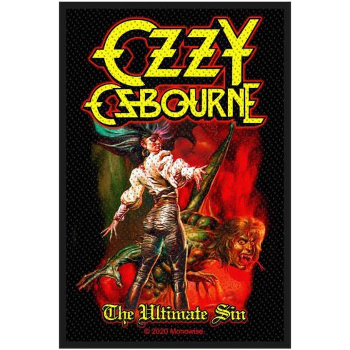 Ozzy Osbourne - The Ultimate Sin (szőtt) felvarró