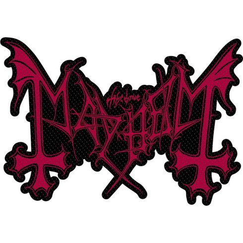 Mayhem - Logo Cut Out (szőtt) felvarró