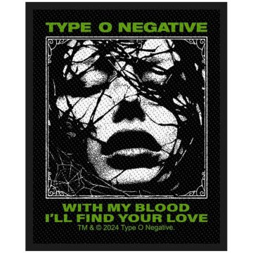 Type O Negative - With My Blood (szőtt) felvarró