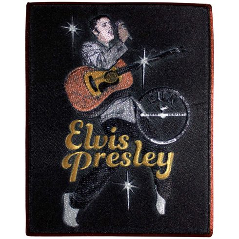 Elvis Presley - Elvis Mic (Szőtt) felvarró