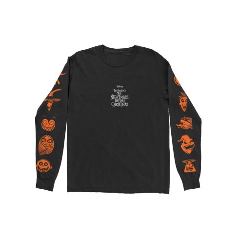 Disney - The Nightmare Before Christmas All Characters Orange (Back & Sleeve Print) hosszú ujjú póló