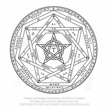 Alchemy Black Angel kézitükör