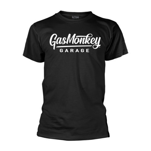 Gas Monkey Garage - LARGE SCRIPT LOGO (BLACK) póló